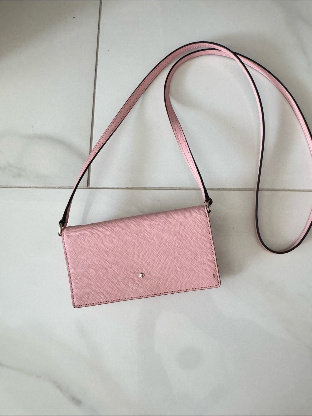 Pink Kate Spade Crossbody Phone Wallet - Feminine Everyday Bag